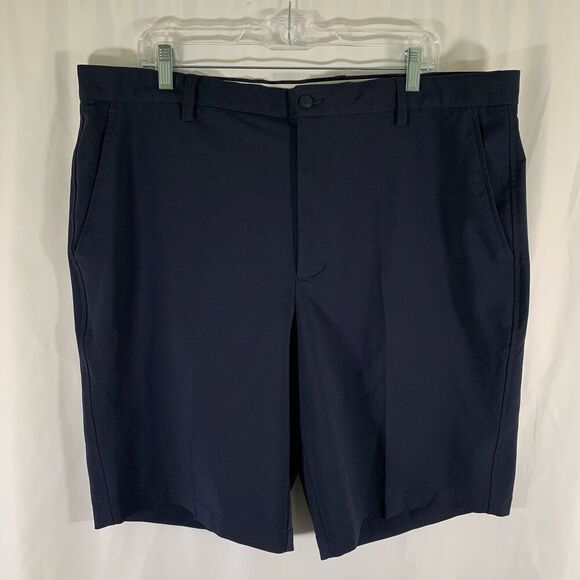 FootJoy Golf Shorts Men's 40 Navy Blue Button Pockets Active Polyester Blend - Picture 1 of 8